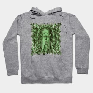 The Green Man Pagan Foliate Head Hoodie